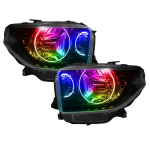 Toyota Tundra Headlight Assembly - ORACLE Lighting - SMD Dual Halo Kit, ColorSHIFT - `14-`17 Toyota Tundra Headlight Assembly - ORACLE Lighting - SMD Dual Halo Kit, ColorSHIFT - `14-`17